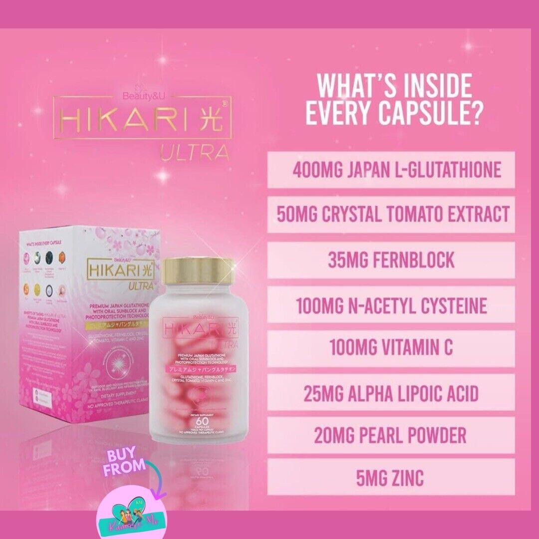 BEAUTY&U Hikari Ultra Japan Glutathione with Oral Sunblock