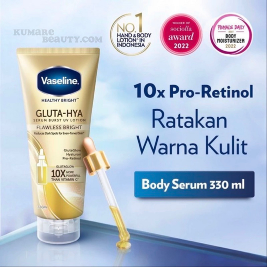 Vaseline Gluta-Yha Serum Burst Lotion Flawless Bright 300 ml