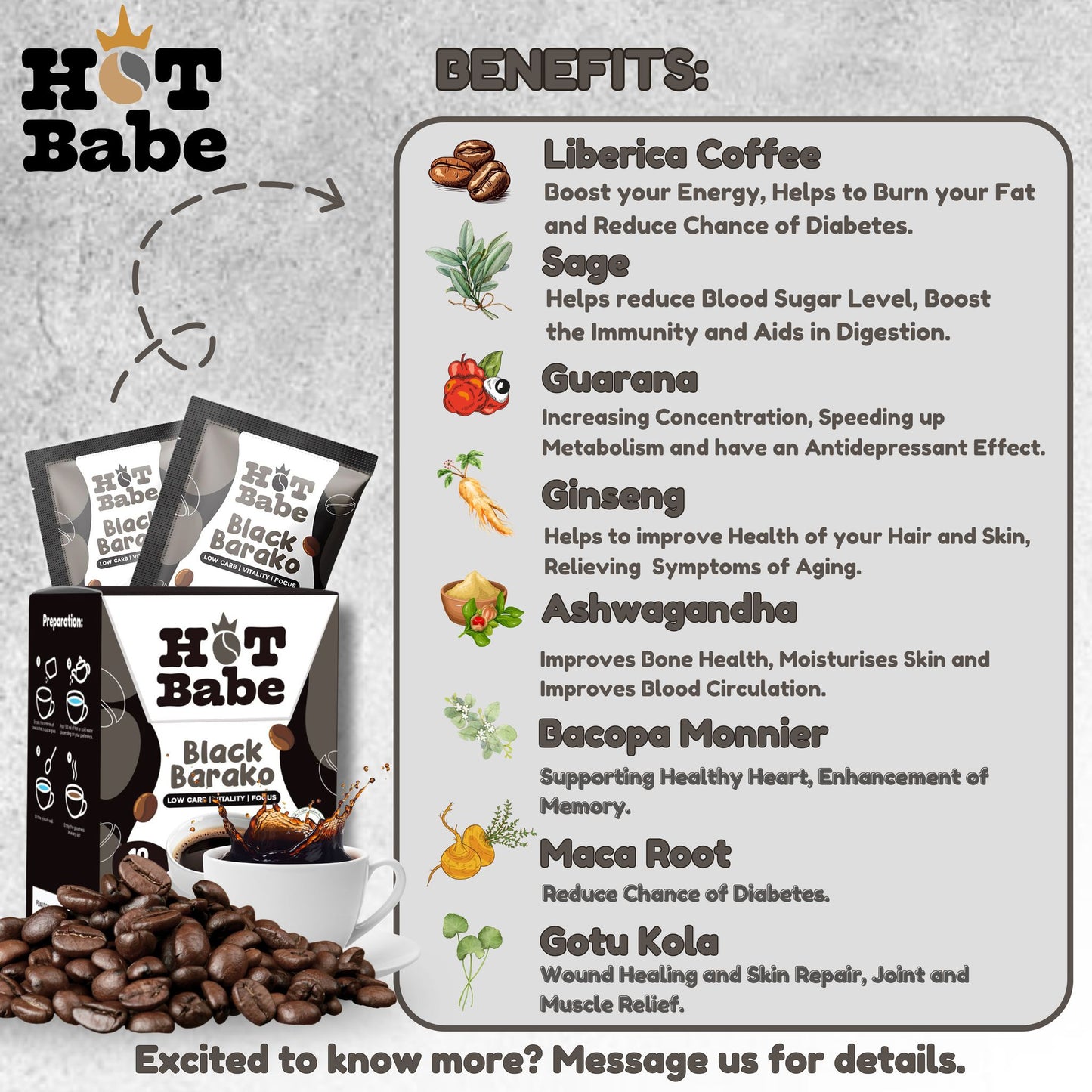 Hot Babe Barako Coffee 10 sachets