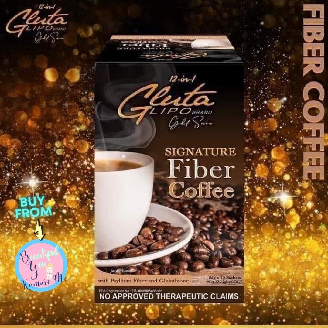 GlutaLipo 12in1 Gold Series Signature Fiber Coffee.