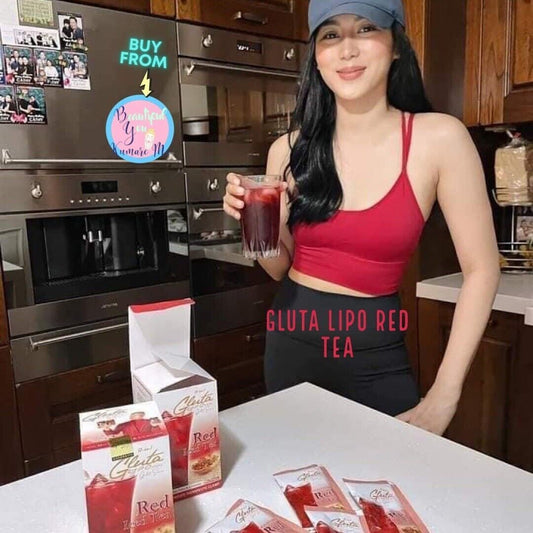 Glutalipo Gold Series RED ICED TEA, 10 Sachets (1 Box)