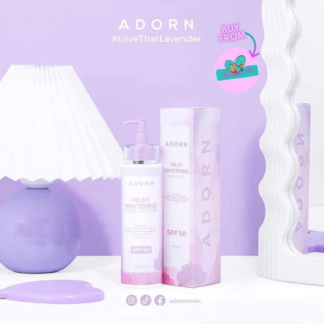 Adorn Milky Whitening Body Lotion SPF 50, 200ml