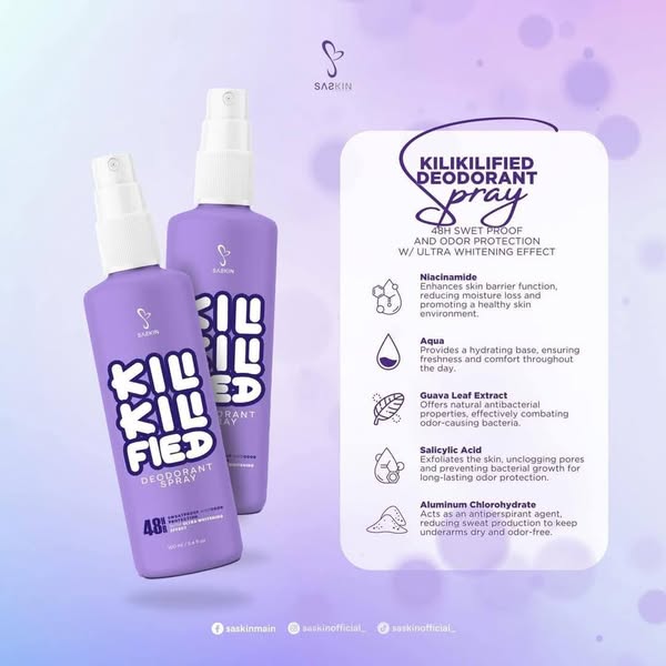 Saskin KiliKili Fied Deo Spray