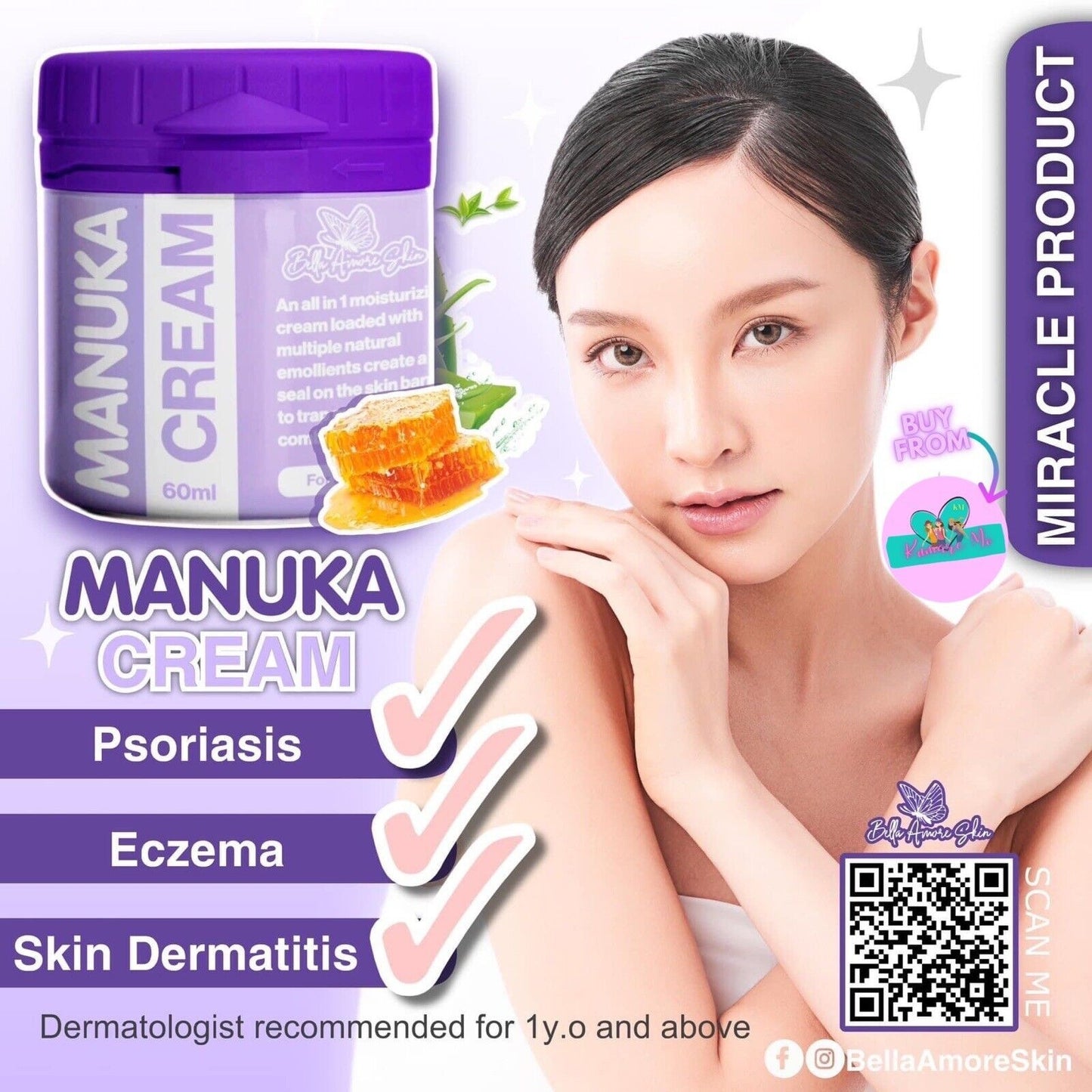 Manuka Cream By Bella Amore