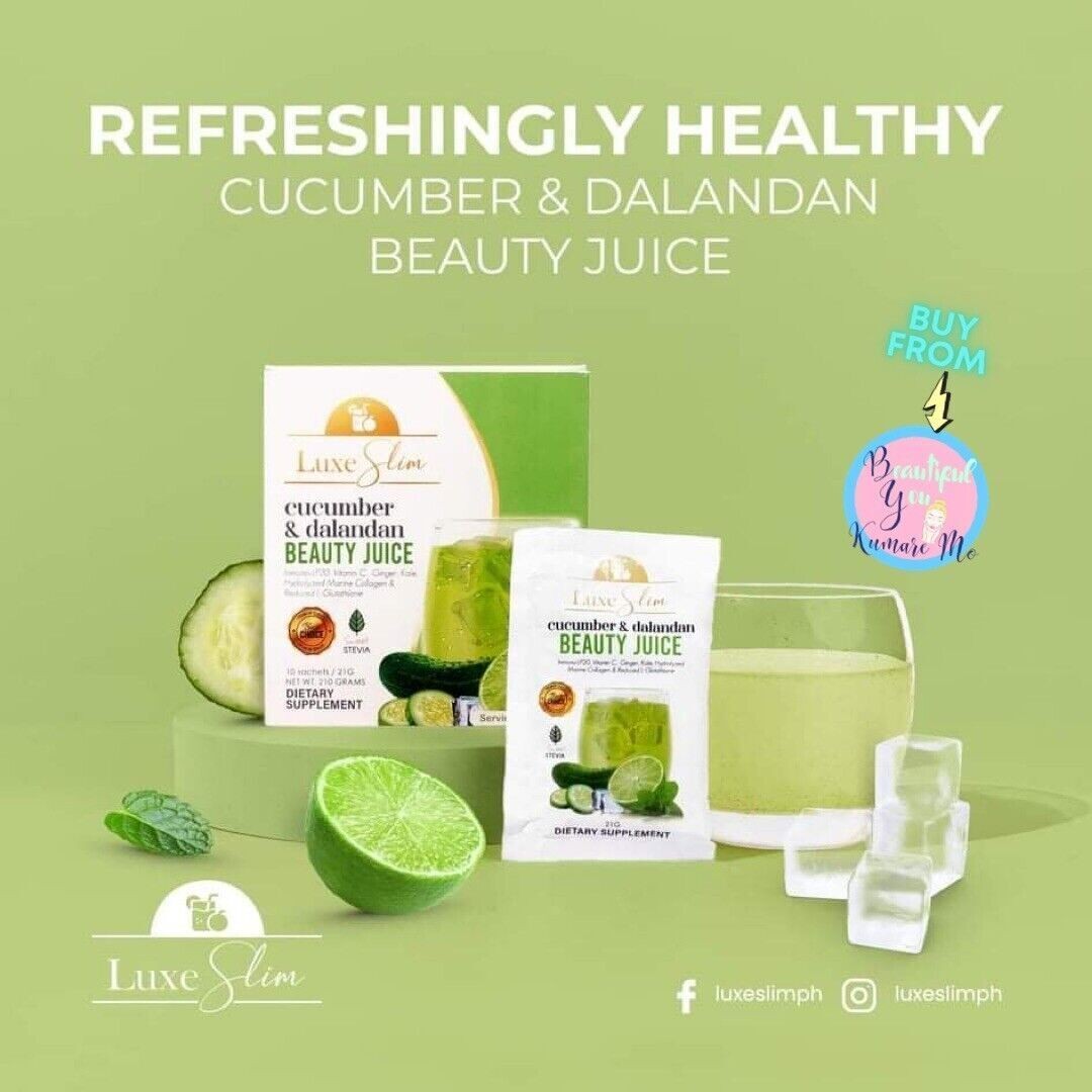 Luxe Slim Cucumber & Dalandan Beauty JUICE (10 Sachets In A Box) 21g Each