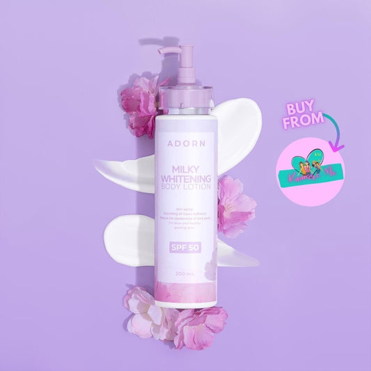 Adorn Milky Whitening Body Lotion SPF 50, 200ml