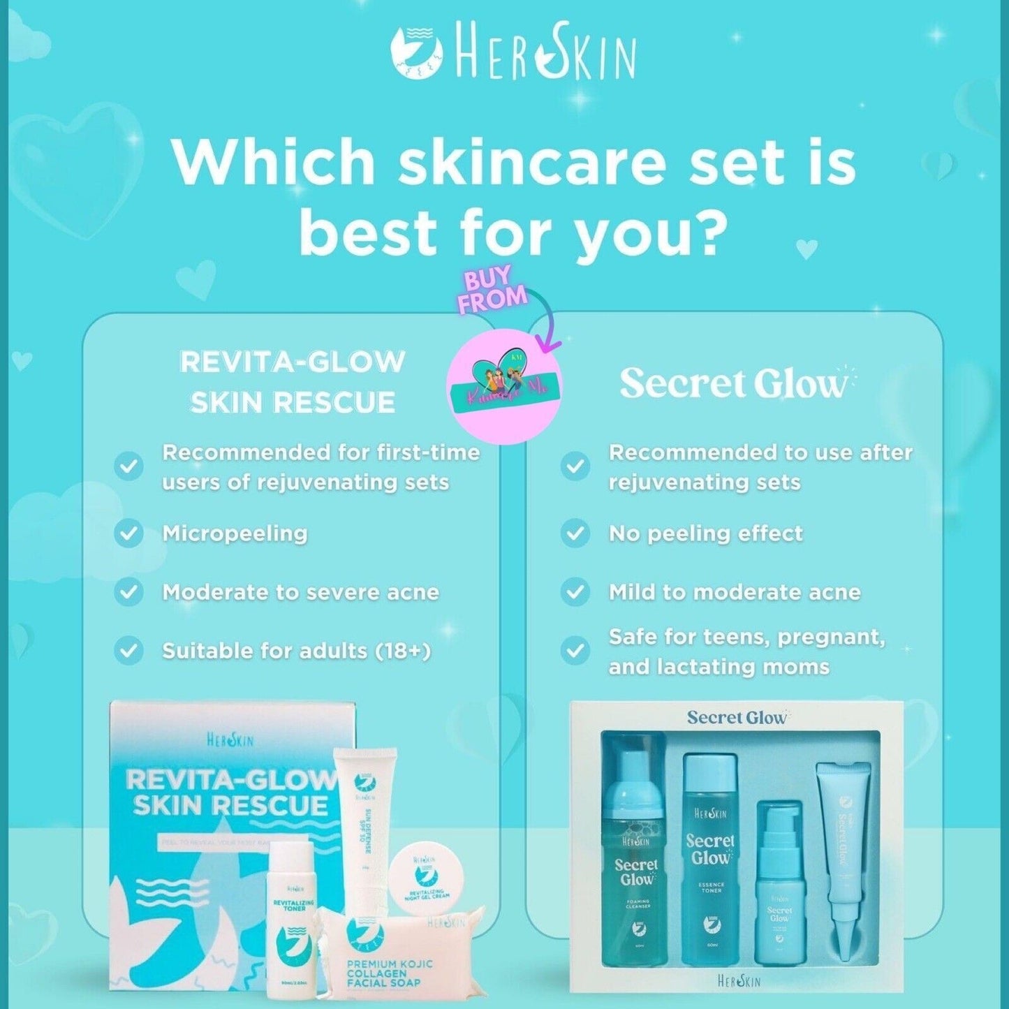 Her Skin Revita Glow Skin Rescue Rejuvenating Kit