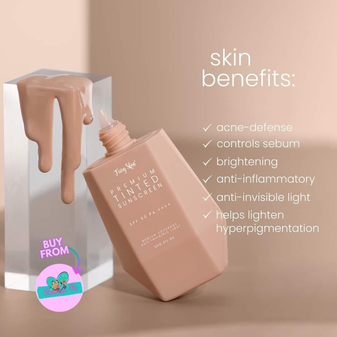 Fairy Skin Premium Tinted Sunscreen SPF 50 PA+++, 50g