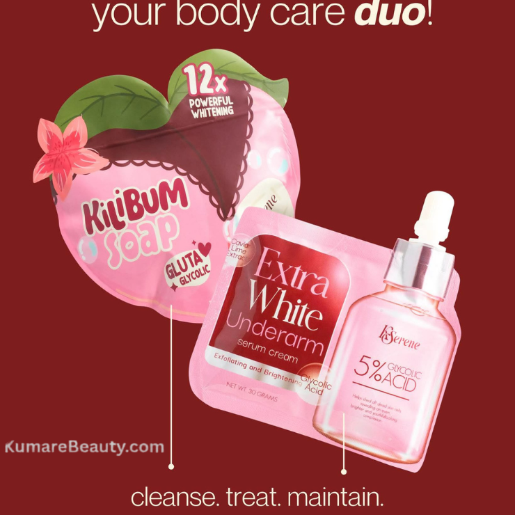 Kilibum Soap and Extra White Underarm Serum DUO
